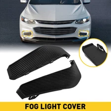 Pair Front Bumper Fog Light Lamp Cover Trim for Chevrolet Malibu 2016-2018