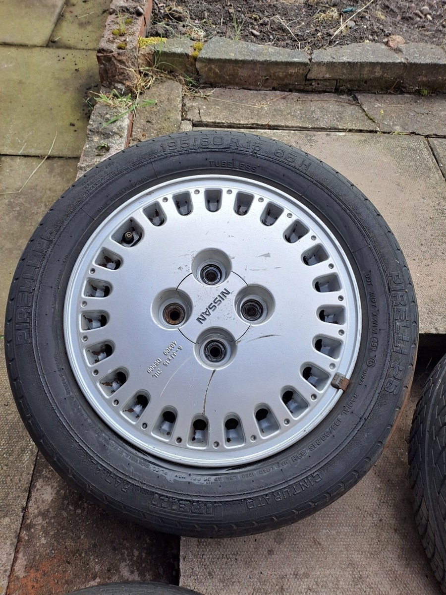 Complete Set Of 4 Genuine Nissan Bluebird ZX Turbo Alloy Wheels