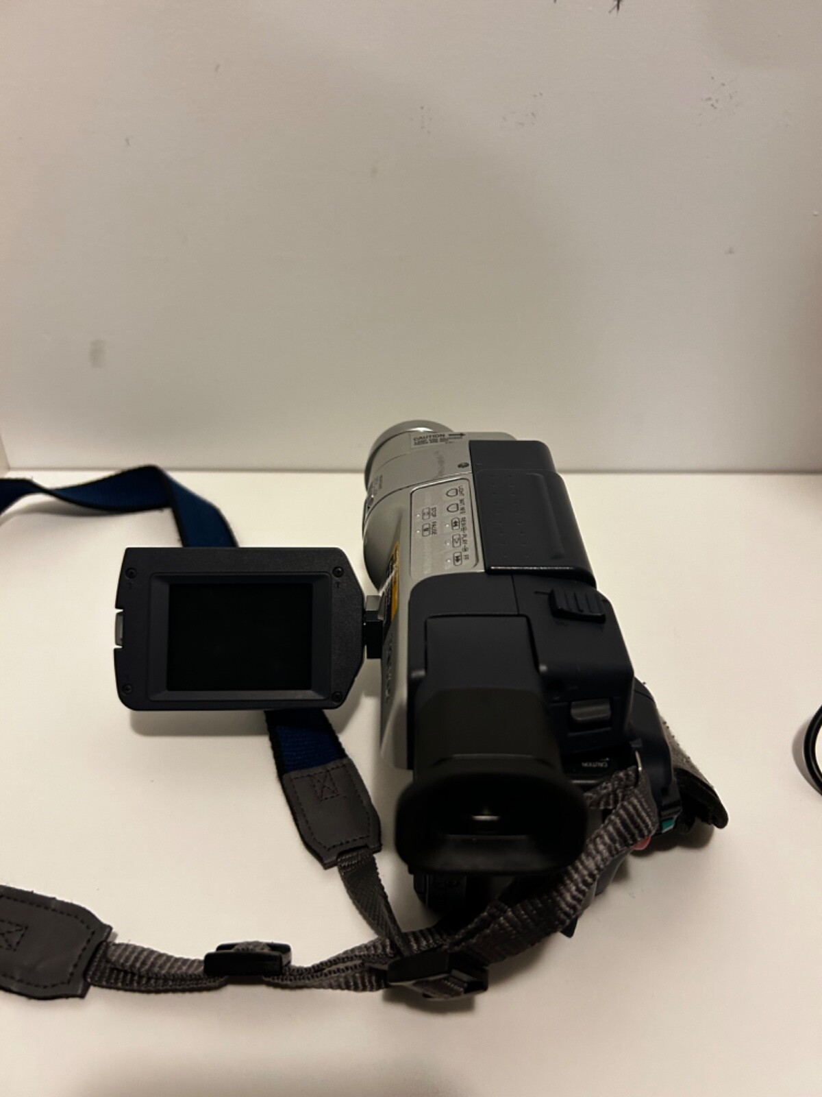 Grey untested vhs sony camcorder with night vision and 560x digital