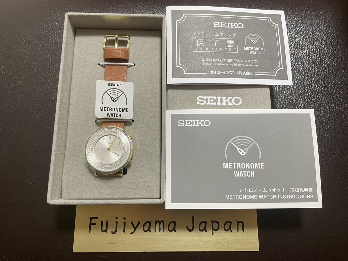 SEIKO Metronome Watch Standard Line Color Camel Gold SMW003A