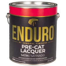 General Finishes GPCS Clear Enduro Pre‐Cat Lacquer Water‐Based Topcoat, 