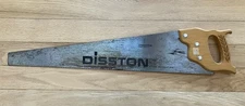 DISSTON C-1 8 POINT CROSSCUT HAND SAW 26" -STRAIGHT FILED FAST CUT- VINTAGE