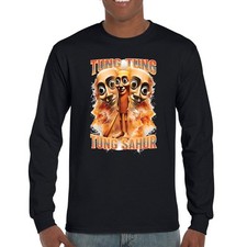 Tung Tung Tung Sahur Long Sleeve T-shirt Funny Italian Brainrot Meme VIbe