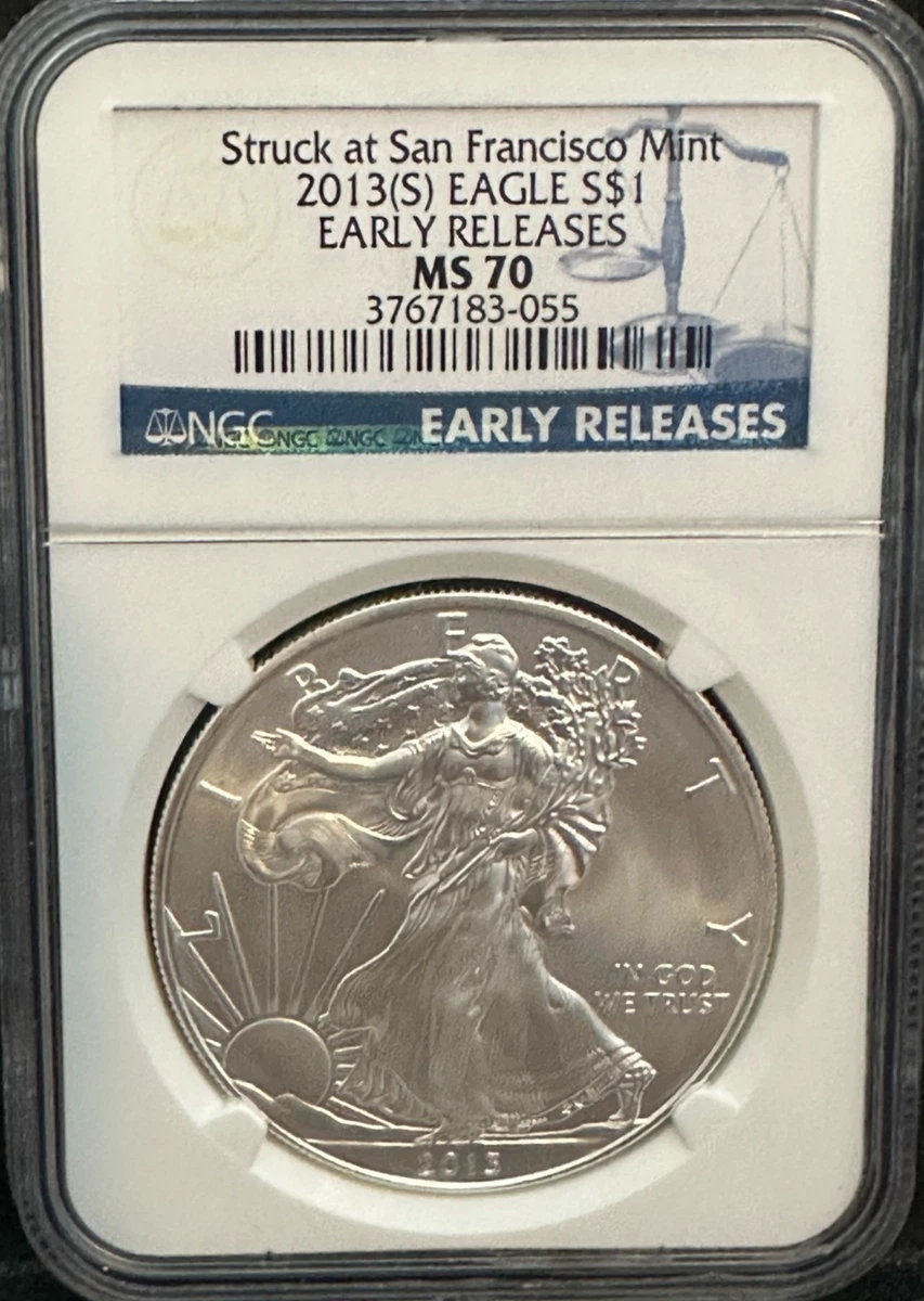 American Eagle MS 70 Graded 2013 Silver Bullion Coins for sale | eBay