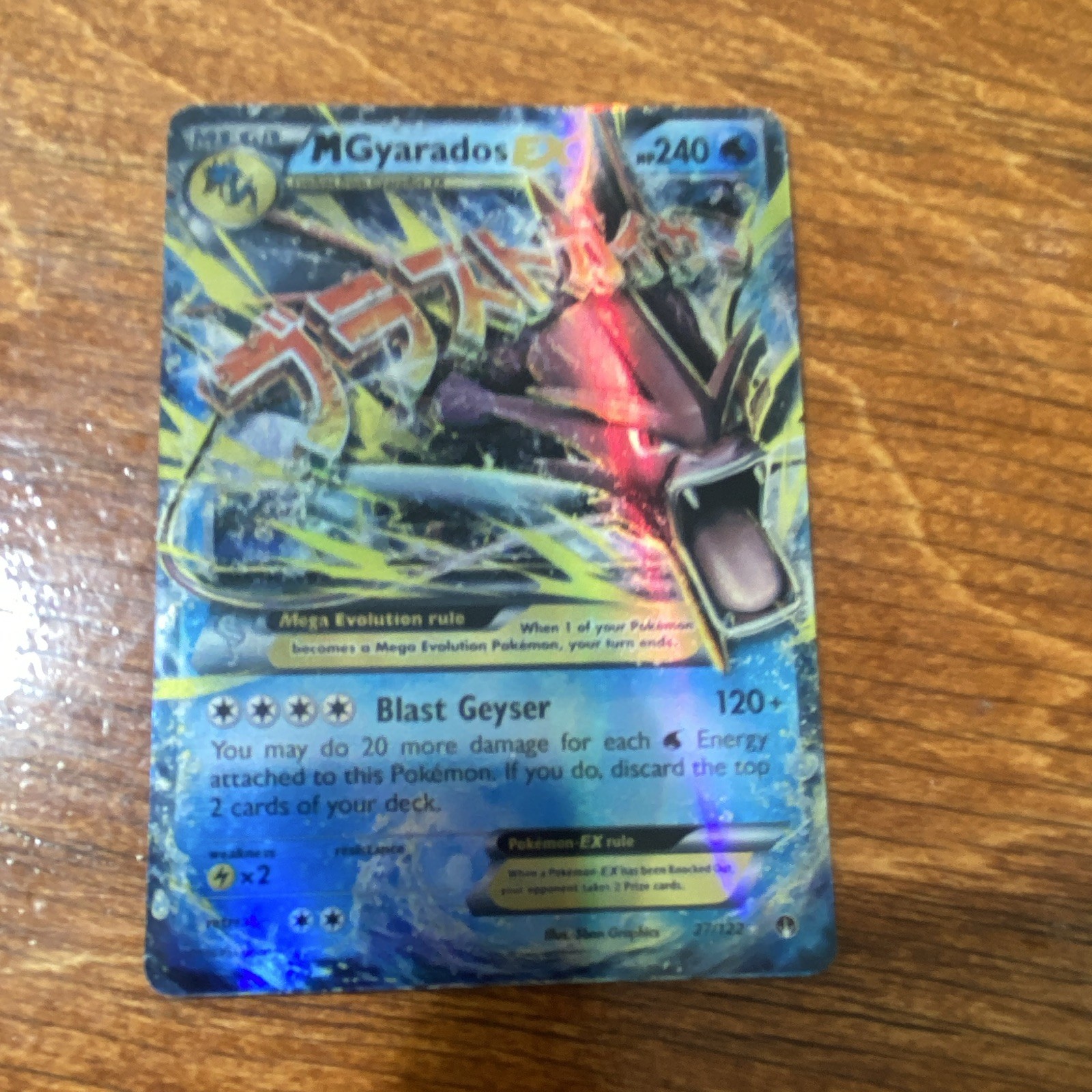 Pokemon M Gyarados EX 27/122 XY Breakpoint Full Art Holo Ultra Rare ENG