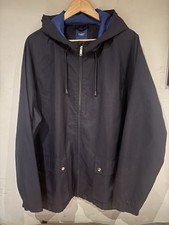 Cotton Traders Navy Waterproof Jacket Hooded Full Zip Lightweight 2XL Coat