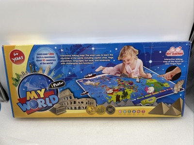 BEST LEARNING i-Poster My WORLD Interactive Map In Box! Brand New!