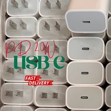 USB C Fast Charger Cube 20W PD Adapter for iPhone 17/16e/16Pro/16Plus/15/14 Lot