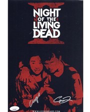 Clifton Dunn & Allison Pittel signed 8x12 Poster Night of the Living Dead II