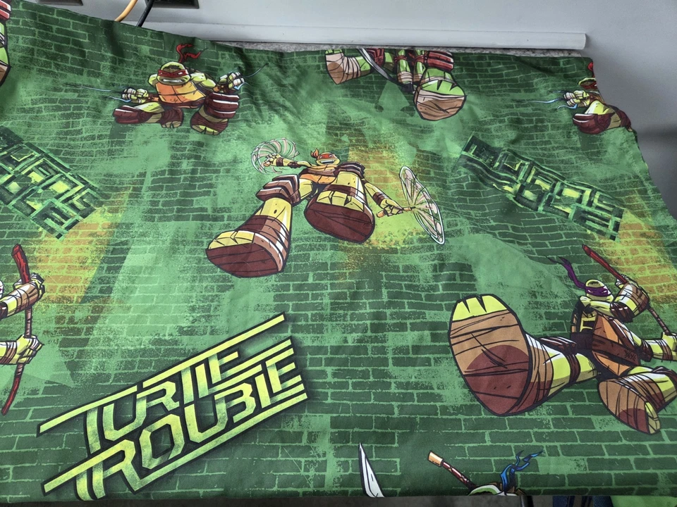 Juego de sábanas y funda de almohada Teenage Mutant Ninja Turtles con cama doble 4 piezas Nickelodeon Foto 3 de 4