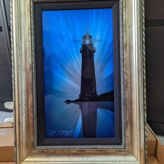 Chris Derubeis - El Faro - Obra única enmarcada Foto 4 de 4