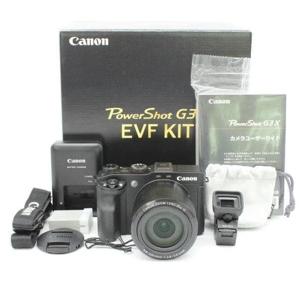 コンパクトデジタルカメラ Canon PowerShot G POWERSHOT G3 X EVF KIT Canon PowerShot G3 X Digital Cameras for Sale - Shop New & Used