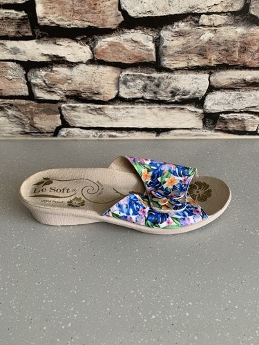Vera Pelle Le Soft Women’s Casual Slip On Floral Sandal Shoes Ladies Size UK 6.5 - Picture 4 of 12