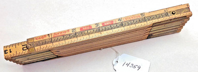 Lufkin X46 Red End Carpenters Vintage Folding Extension Rare 72'' Rule, USA