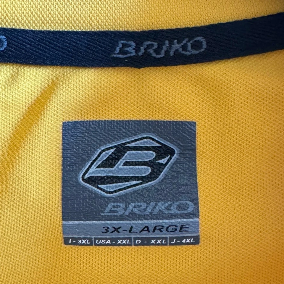 Camiseta deportiva de ciclismo Briko amarilla negra XXXL 3X hecha en Italia ciclismo Foto 3 de 4