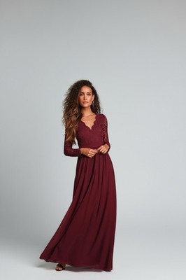awaken my love burgundy long sleeve lace maxi dress Lulus Awaken My Love Burgundy Long Sleeve Lace Maxi Dress Burgundy M