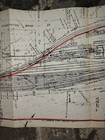 Peoria Ill Railroad Yard Map Vintage Two Color 61" Long — photo 7