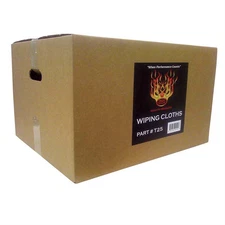 High Teck Products T25 Premium T-Shirt Material Wiping Cloth, 16 in W x 16 in L,
