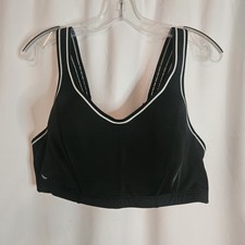 LIVI ACTIVE REGGISENO SPORTIVO UW SAGOMATO AD ALTO IMPATTO NERO CON FINITURE BIANCHE TAGLIA 44C