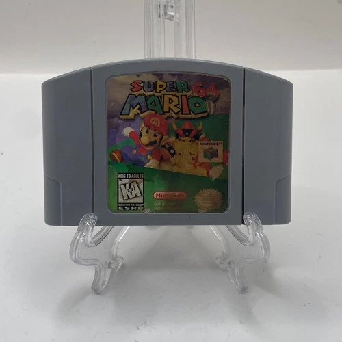Super Mario 64 N64 (Nintendo 64 NUS-006, 1996) Gray Cartridge Only *NOT WORKING*