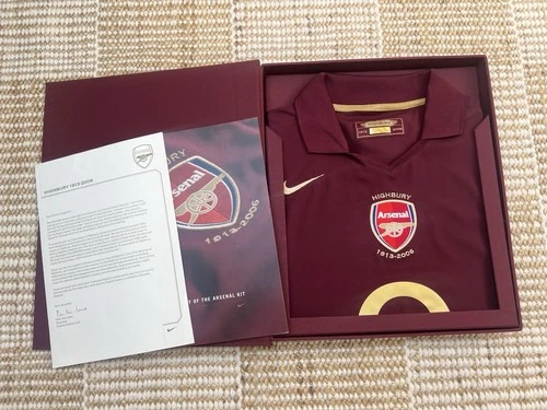 Rare Arsenal Limited Edition Commemorative Highbury Football Shirt - 1913-2006