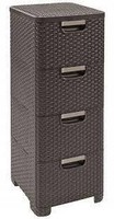 Keter Regal Mit Schubladen Keter Regal Mit 4 Schubladen 4X14L In Dunkelbraun