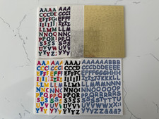 Creative Memories MINI ABC/123 Sticker Sheets  Misc Colors  1/4-1/5" U Pick