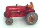 VINTAGE LESNEY MOKO MATCHBOX MASSEY HARRIS FARM TRACTOR W/FENDERS & TOW HOOK