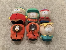 South Park Cartoon Plush Toys Set Stan Kyle Kenny X2 Cartman Butters 7 Inch NEW