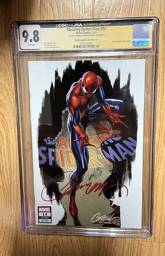 Marvel Amazing Spider-Man #14 JSA CGC 9.8 Signed Campbell Exclusive Edition A