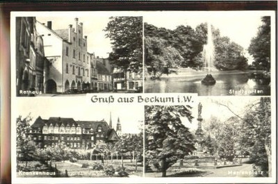 Beckum Westphalia Beckum City Hall Marienplatz Hospital  