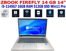 HP ZBOOK FIREFLY 14 G8 LAPTOP i5-1145G7 16GB RAM 512GB SSD WIFI/BT WIN11 PRO