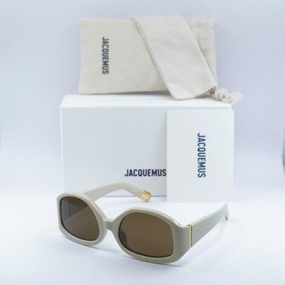 Jacquemus COLAPSO JAC/15 C3 Sunglasses Beige Geometric Frame, Brown Lenses Jacquemus sunglasses - Mia Burton main image 4