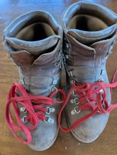 Waffle Stomper Vintage Brown Leather Hiking Boots Vibram Mens 10