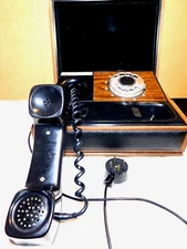 Deco-Tel Personal Box Rotary Telephone 1970's Black