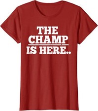 Fantasy Football Champion The Champ Is Here Gift Ladies' Crewneck T-Shirt