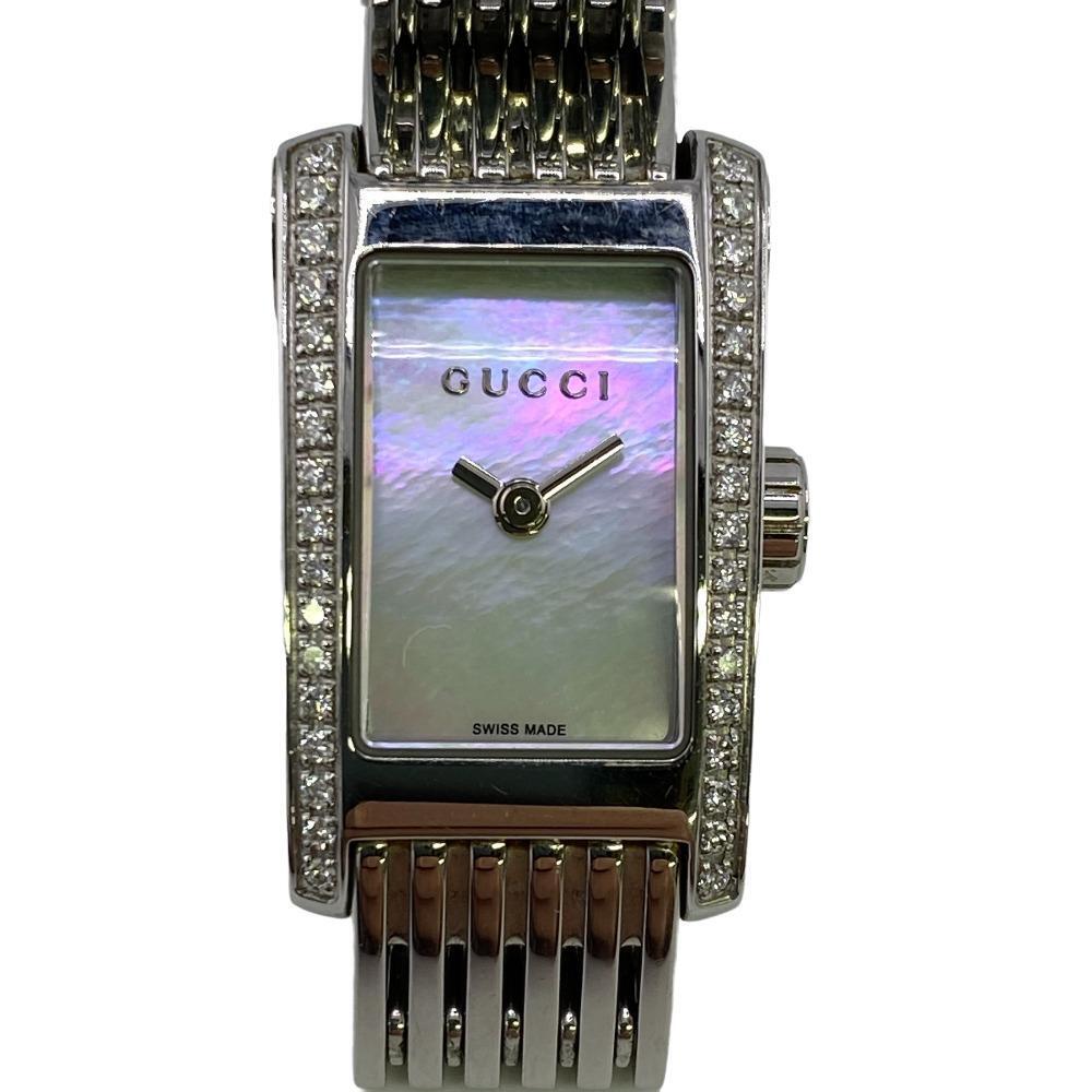 Gucci 8600L G Metro Quartz Side Diamond Watch Silver Women s Gucci 8600L G Metro Quartz Side Diamond Watch Silver Women s