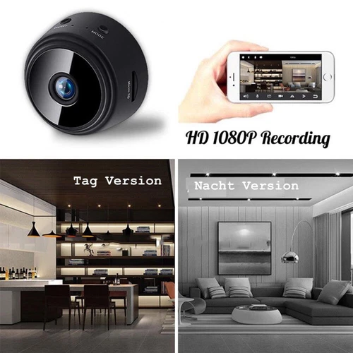 Mini-Kamera 1080P Überwachungskamera Außen WiFi Magnetische Nachtsicht Camera - Bild 6 von 6