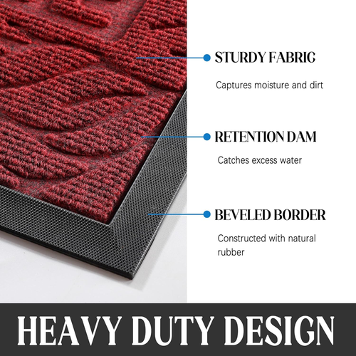 Yimobra Welcome Mat Outdoor Indoor, 29.5X17 Waterproof Door Mat outside Entrance - Picture 2 of 12