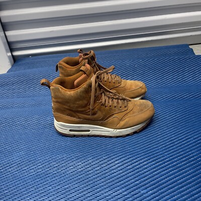 Nike Air Max 1 Mid Sneakerboot 'Tawny Gum' 685267-200 Womens sz 10 | eBay