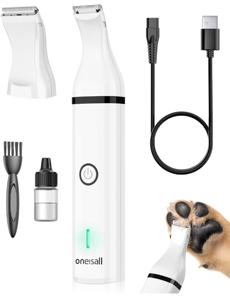 Easy to Use Dog Clippers for Trimming Hair Around Paws, Eyes, Ears - Low Noise