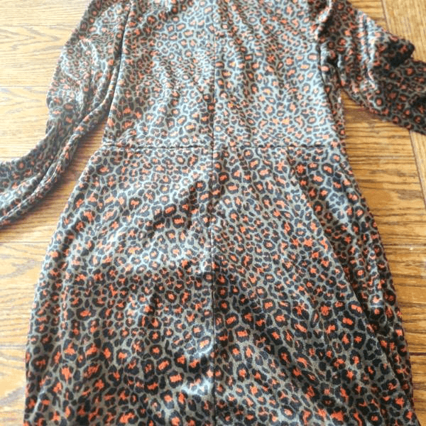 Black Halo Printed Briar Mini Dress in olive feline sz 10 | eBay
