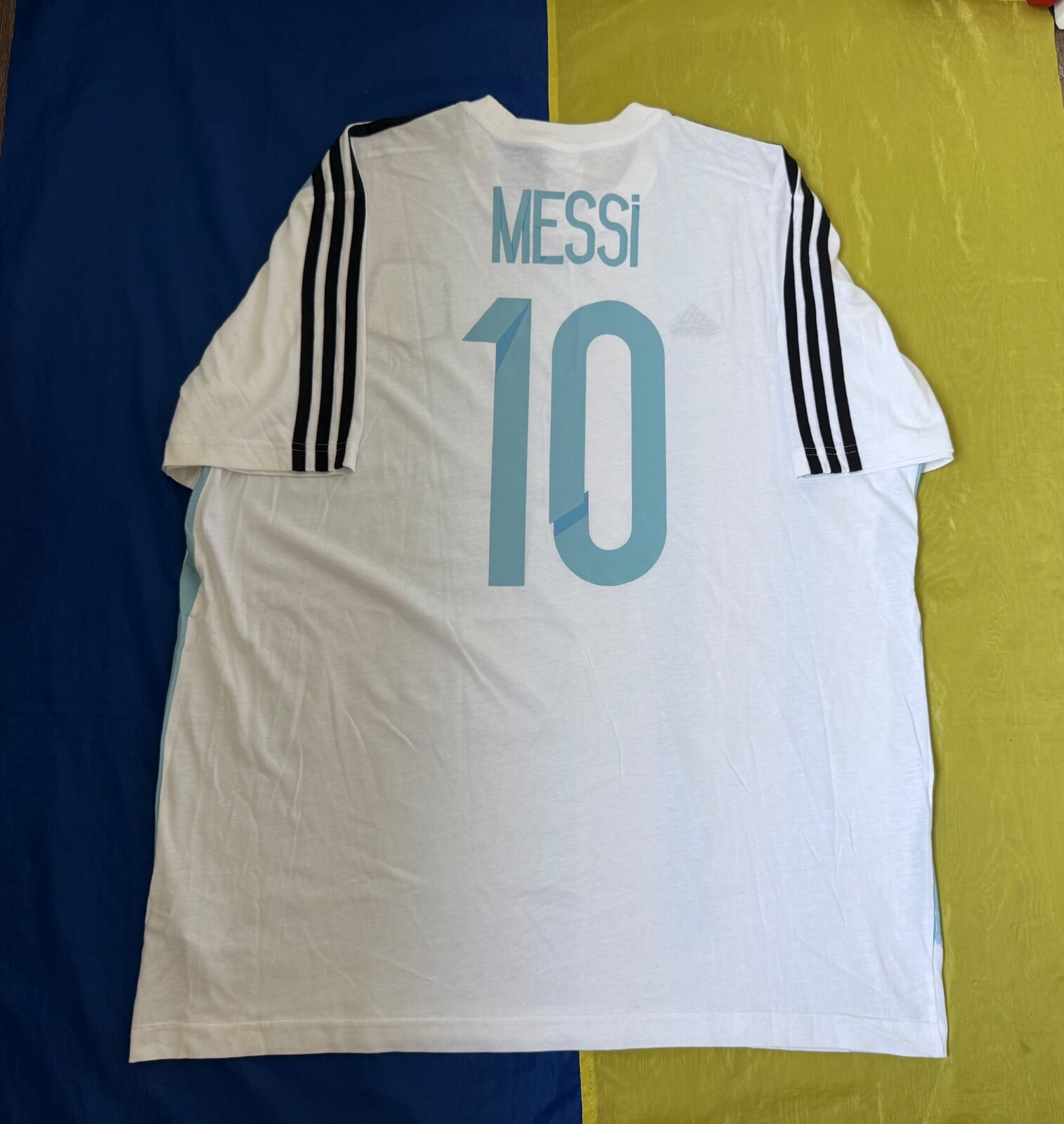 ARGENTINA NATIONAL TEAM 2013 -2014 HOME #10 MESSI SOCCER JERSEY ADIDAS Sz. XL