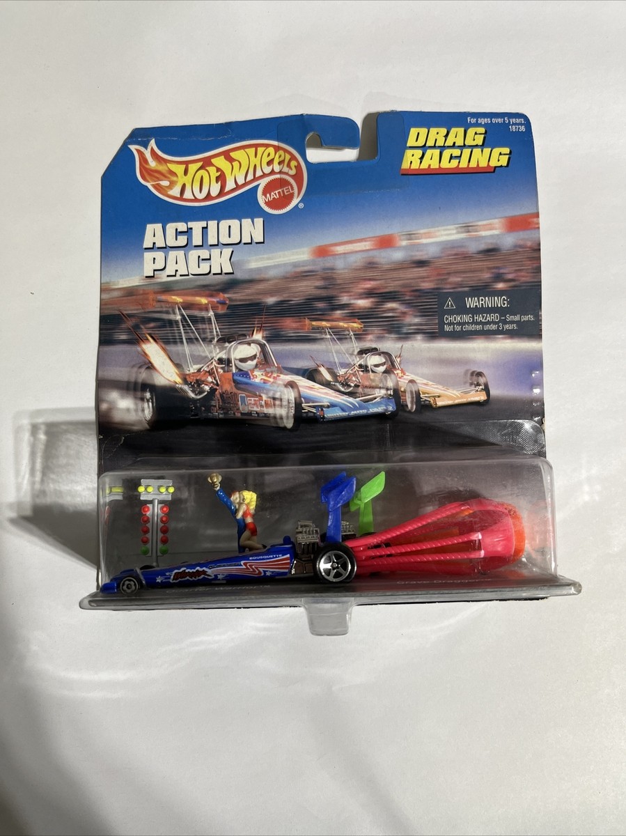 Hot Wheels Action Pack Drag Racing Quarter Warrior Grave Dragger NEW