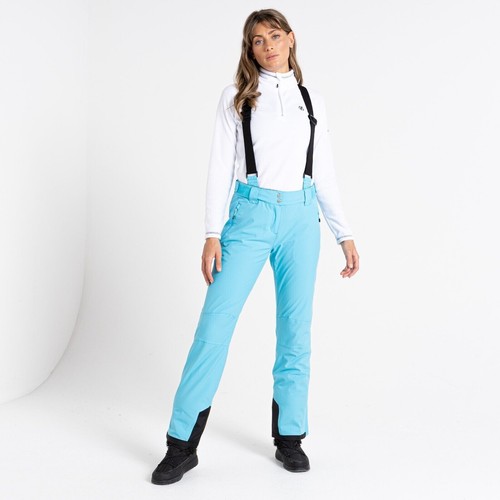 NEW Womens DARE2B EFFUSED II River Blue STRETCH Ski Pants Size 14L USA 14 EU 40 - Picture 2 of 6