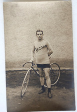 1938 Foto Postkarte Rad Rennbahn Dresden Fahrrad Fa. ARCONA Radfahrer 1910