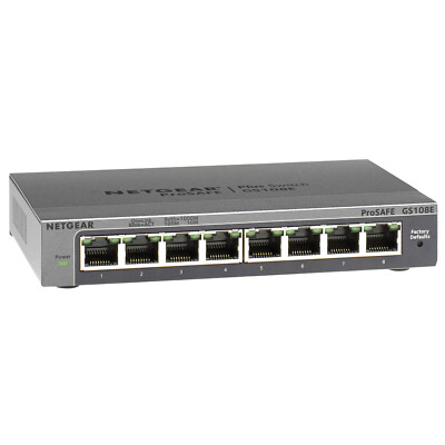 *NEW* NETGEAR GS108Ev4 - 8-Port Gigabit Plus Switch