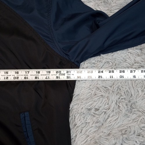 True Religion Jacket Mens M Black Varsity Back To School Coat Pockets Snap Up - Picture 8 of 15