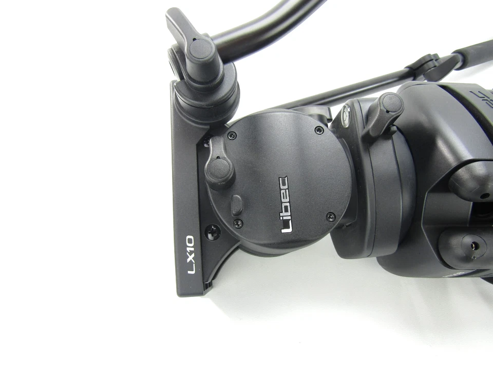 Libec RT50B 3 级铝制三脚架,LX10 流体头带 DL-3RB 可折叠推车 — 第 2/4 张图片