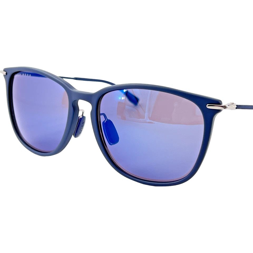 Gafas de sol Hugo Boss BOSS 0949FS de plástico para hombre 0RCTXT azul mate 58-19 Italia con estuche Foto 3 de 4